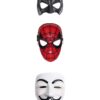 3  ÜRÜN 1 ARADA ÖRÜMCEK ADAM MASKE+ BATMAN MASKE + VANDETTA MASKE