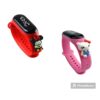 hello kitty ve Mickey mause figürlü dijital ledli çocuk kol saati 2 ürün 1 arada