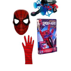 Spider Man maske ok atan eldiven vantuz eğitici oyuncak